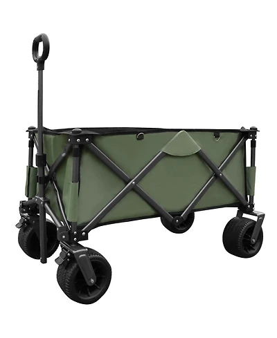 Streamdale Furniture Utility Folding Camping Wagon - Green