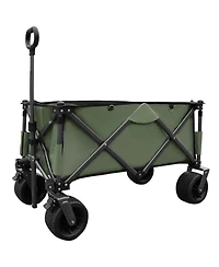 Streamdale Furniture Utility Folding Camping Wagon - Green