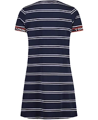 Tommy Hilfiger Big Girls Stripe Short Sleeve Play Dress