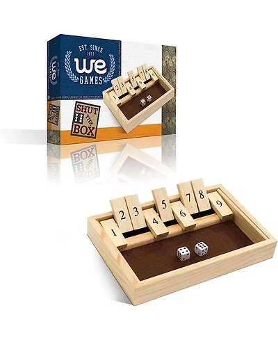 We Games 9 Number Shut the Box Board Game, 11 in.