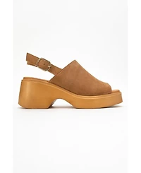 Power Leather Platform Wedge Sandals (Women)