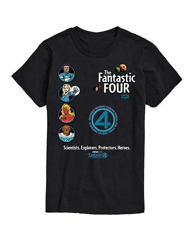 Airwaves Men's The Fantastic Four First Steps Team Short Sleeve T-Shirt