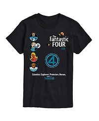 Airwaves Men's The Fantastic Four First Steps Team Short Sleeve T-Shirt