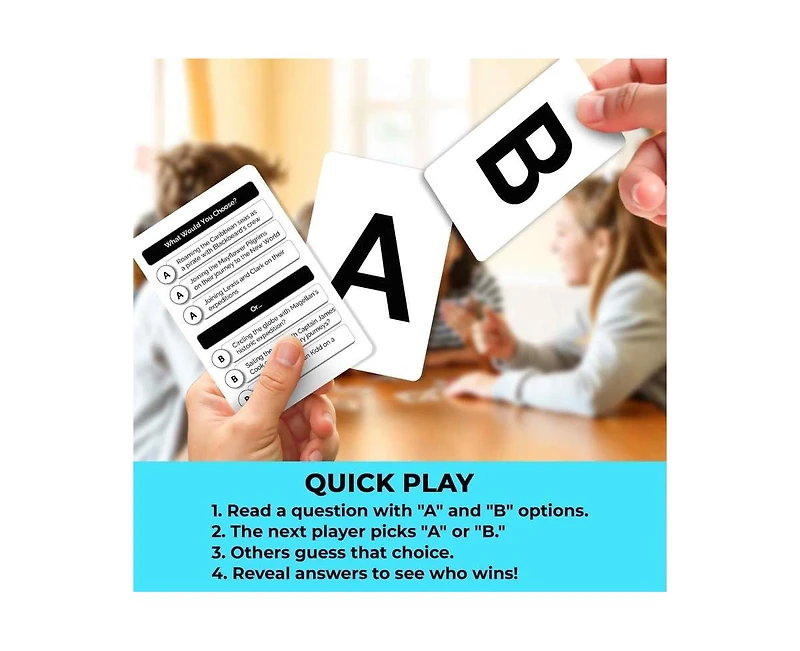 Quokka What Would You Choose - Family Card Game for Kids Ages 6-8