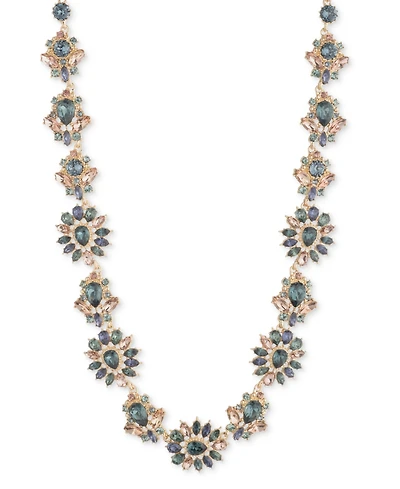 Marchesa Crystal Cluster Collar Necklace, 16" + 3" extender