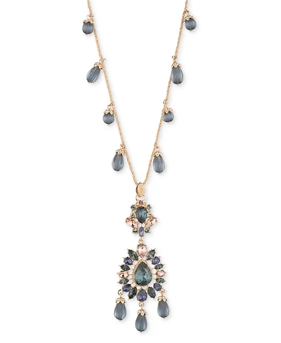 Marchesa Crystal & Stone Cluster 38" Pendant Necklace