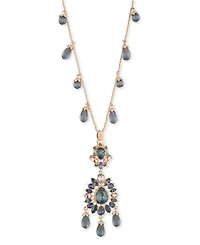 Marchesa Crystal & Stone Cluster 38" Pendant Necklace