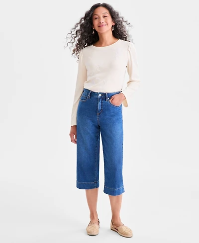 Style & Co Women's High Rise Culotte Jeans, Macy's Exclusive