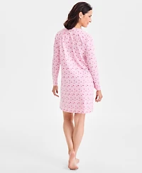 Charter Club Women's Printed Jersey Sleepshirt