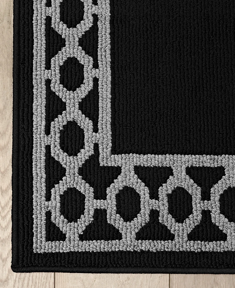 Jean Pierre Christine Trellis Border Tufted Runner Rug, 26" x 45"