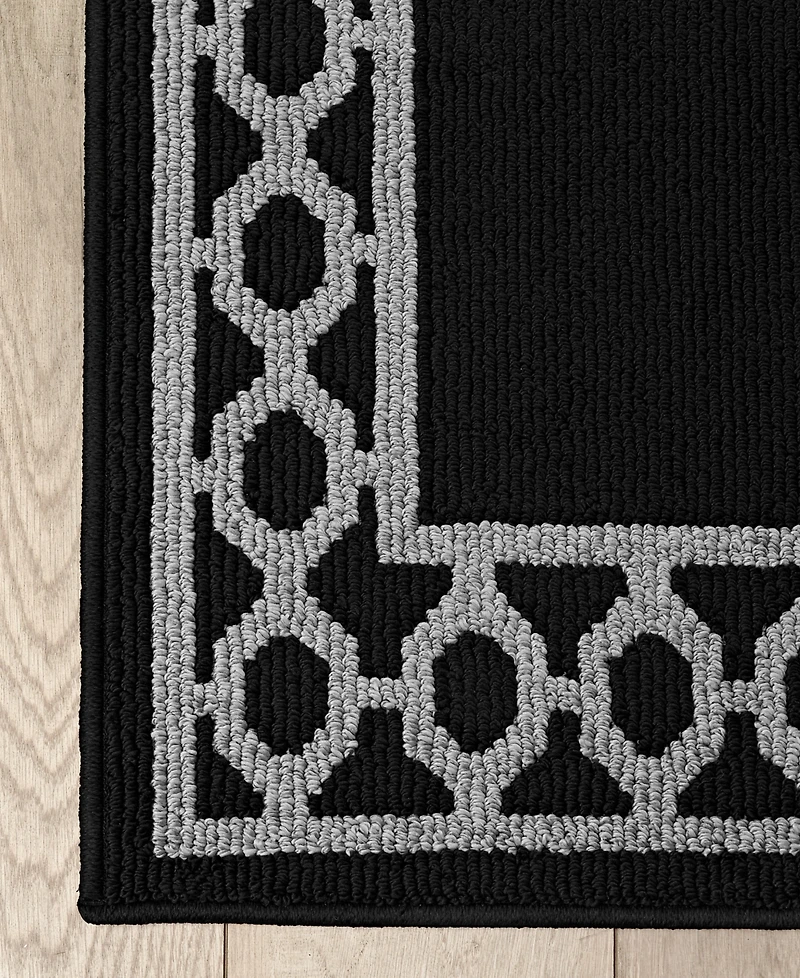 Jean Pierre Christine Trellis Border Tufted Runner Rug
