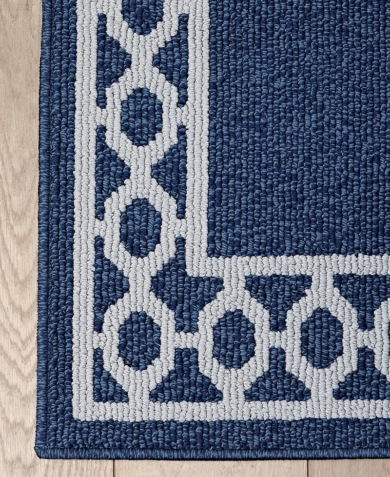Jean Pierre Christine Trellis Border Tufted Runner Rug