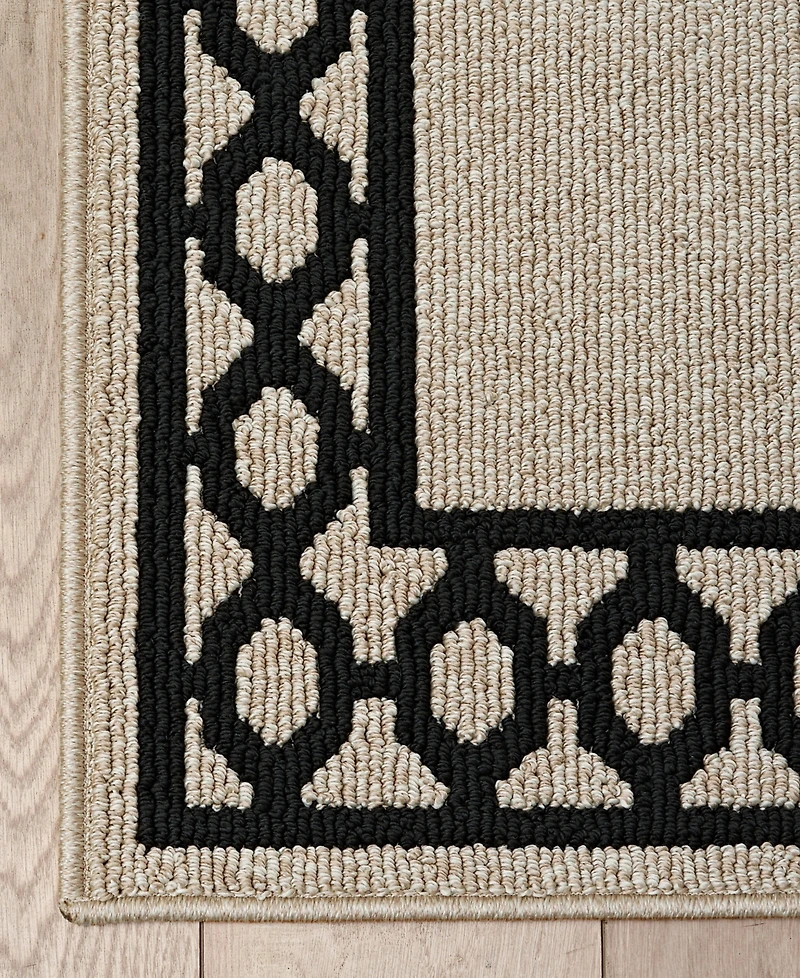 Jean Pierre Christine Trellis Border Tufted Runner Rug, 26" x 45"