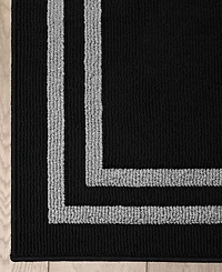 Jean Pierre Double Line Border Tufted - Machine Washable Runner Rug