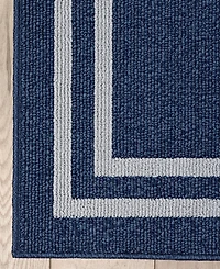 Jean Pierre Double Line Border Tufted - Machine Washable Runner Rug