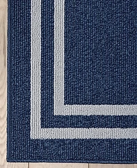 Jean Pierre Double Line Border Tufted - Machine Washable Runner Rug