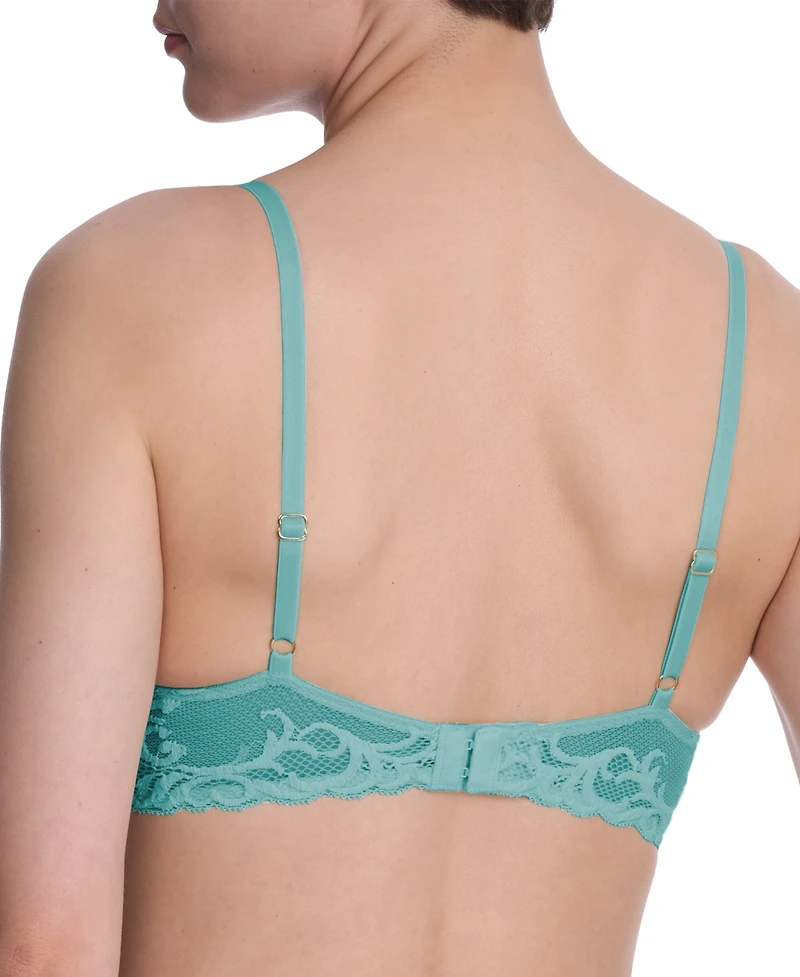 Natori Women's Feathers Lace Contour Underwire Plunge Bra 730023
