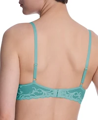 Natori Women's Feathers Lace Contour Underwire Plunge Bra 730023