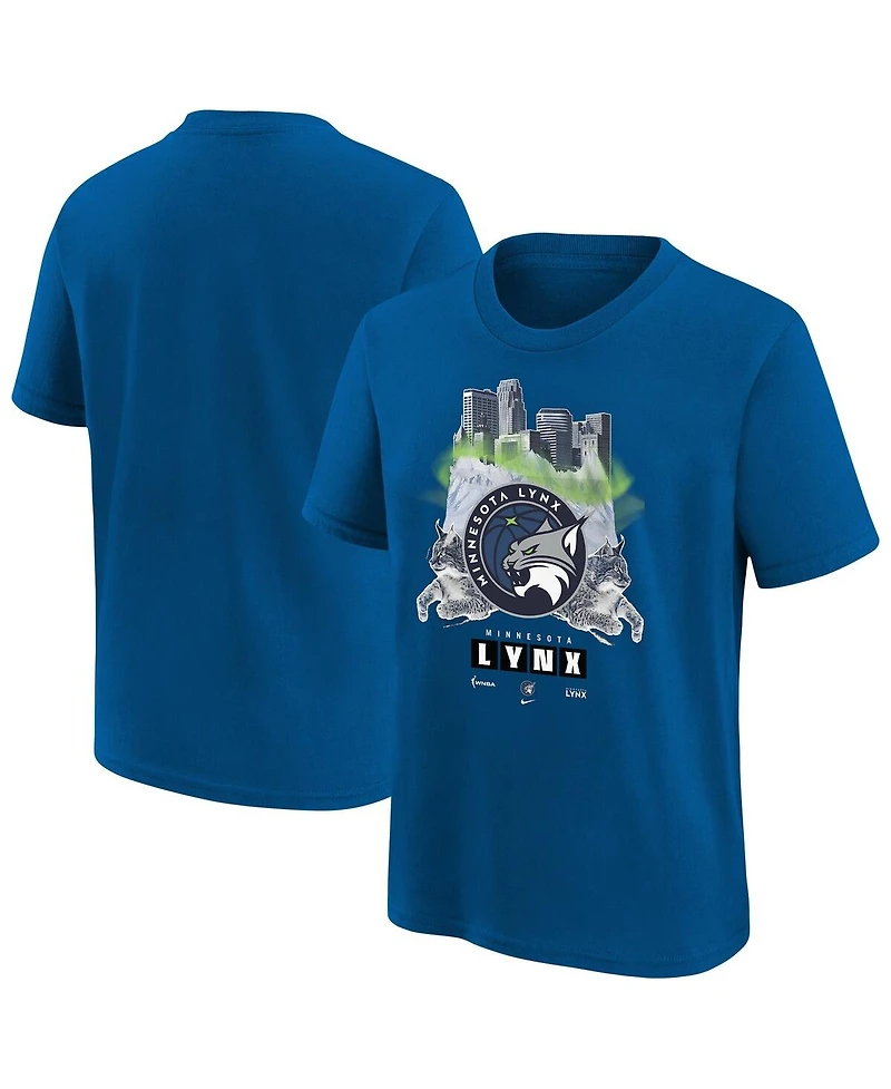 Nike Big Boys and Girls Blue Minnesota Lynx Original Content T-Shirt
