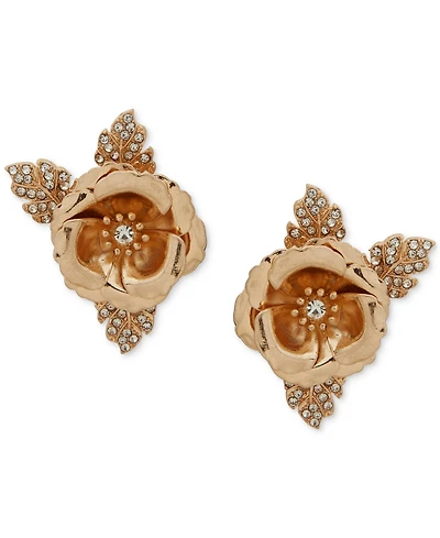 lonna & lilly Flower Stone Stud Earrings