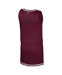 Colosseum Big Girls Maroon Texas A&M Aggies Cheerleader Top and Skirt Set