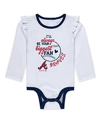 Wear by Erin Andrews Baby Boys and Girls 3-Piece Atlanta Braves Tutu Set