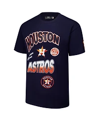 Pro Standard Men's Navy Houston Astros Turn It Up Dropped Shoulder T-Shirt