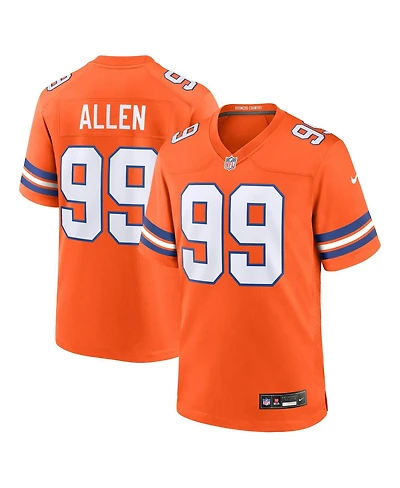 Nike Men's Zach Allen Orange Denver Broncos Alternate Game Jersey