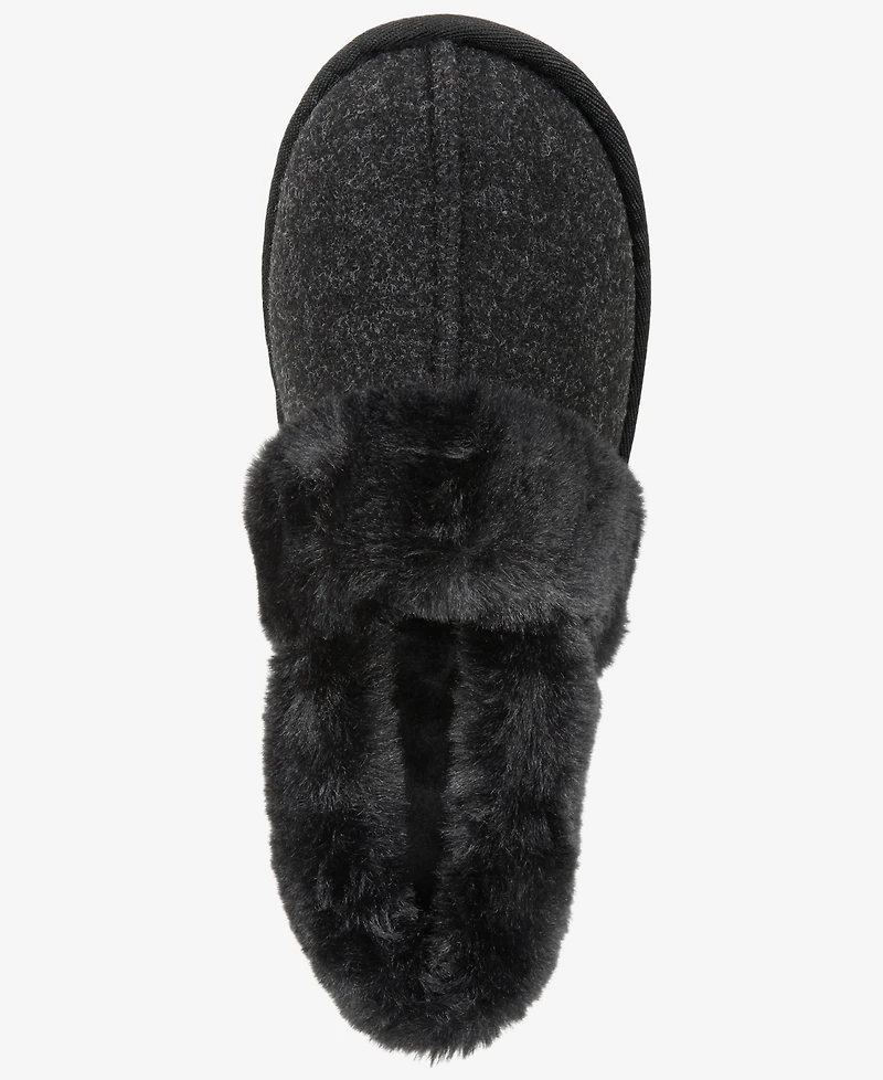 Charter Club Women's Faux-Fur-Lined Slippers, Macy's Exclusive