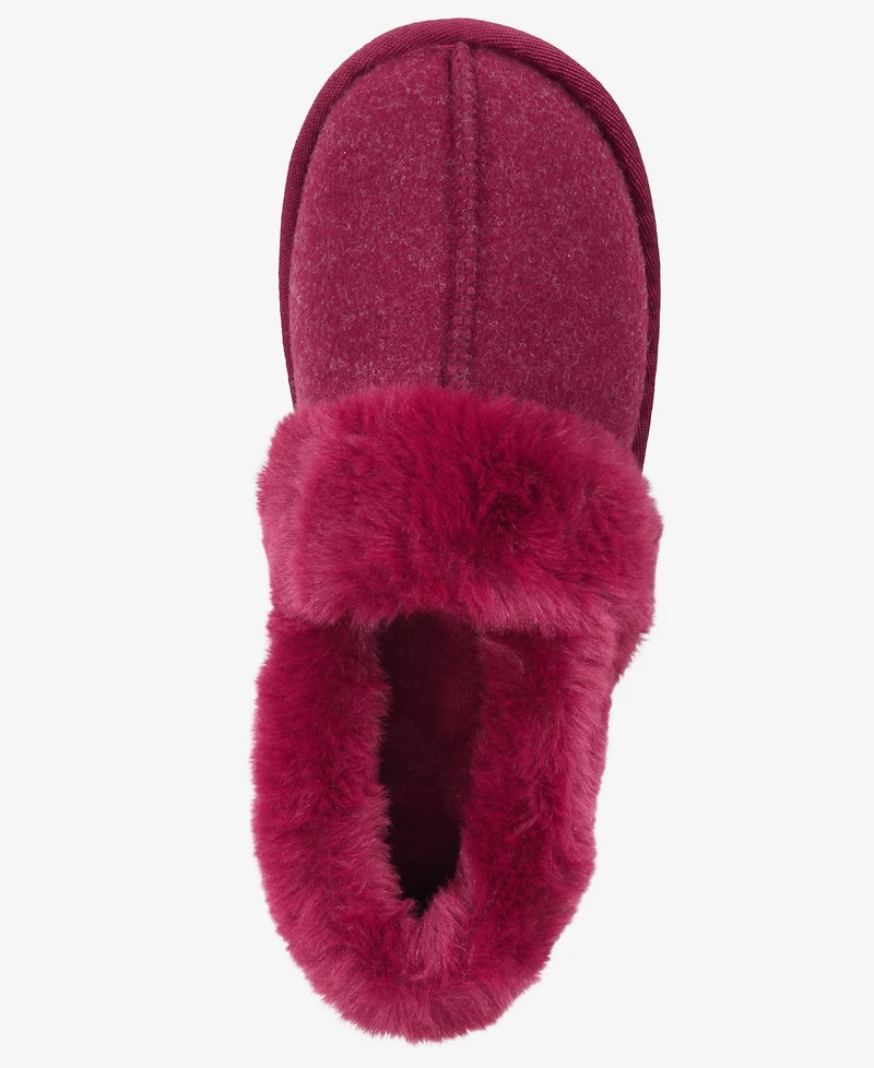 Charter Club Women's Faux-Fur-Lined Slippers, Macy's Exclusive