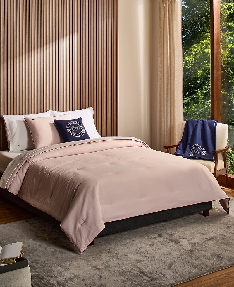 Lacoste Tiebreak Solid 2-Pc. Comforter Set, Twin