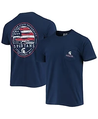Image One Men's Navy Michigan State Spartans Campus Americana T-Shirt
