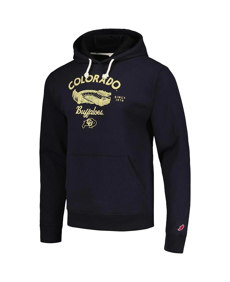 League Collegiate Wear Men's Black Colorado Buffaloes Stadium Essential Pullover Hoodie