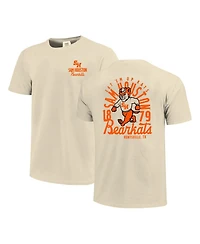 Image One Men's Cream Sam Houston State Bearkats Comfort Colors Mascot Overlay T-Shirt