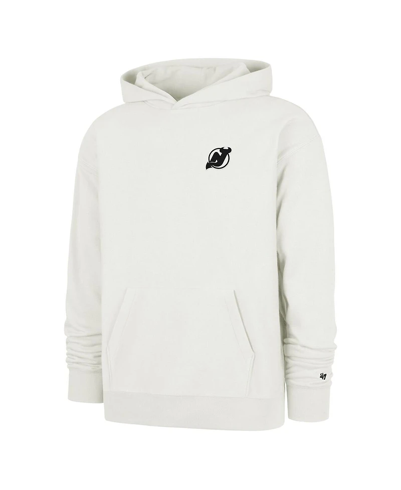 '47 Brand Men's Natural New Jersey Devils Foundation Pullover Hoodie