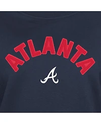 New Era Women's Navy Atlanta Braves Game Day Color Pullover Sweatshirt