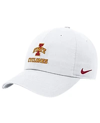 Nike Men's White Iowa State Cyclones 2025 On-Field Club Adjustable Hat