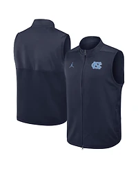 Jordan Men's Navy North Carolina Tar Heels Primetime Victory Performance Full Zip Vest
