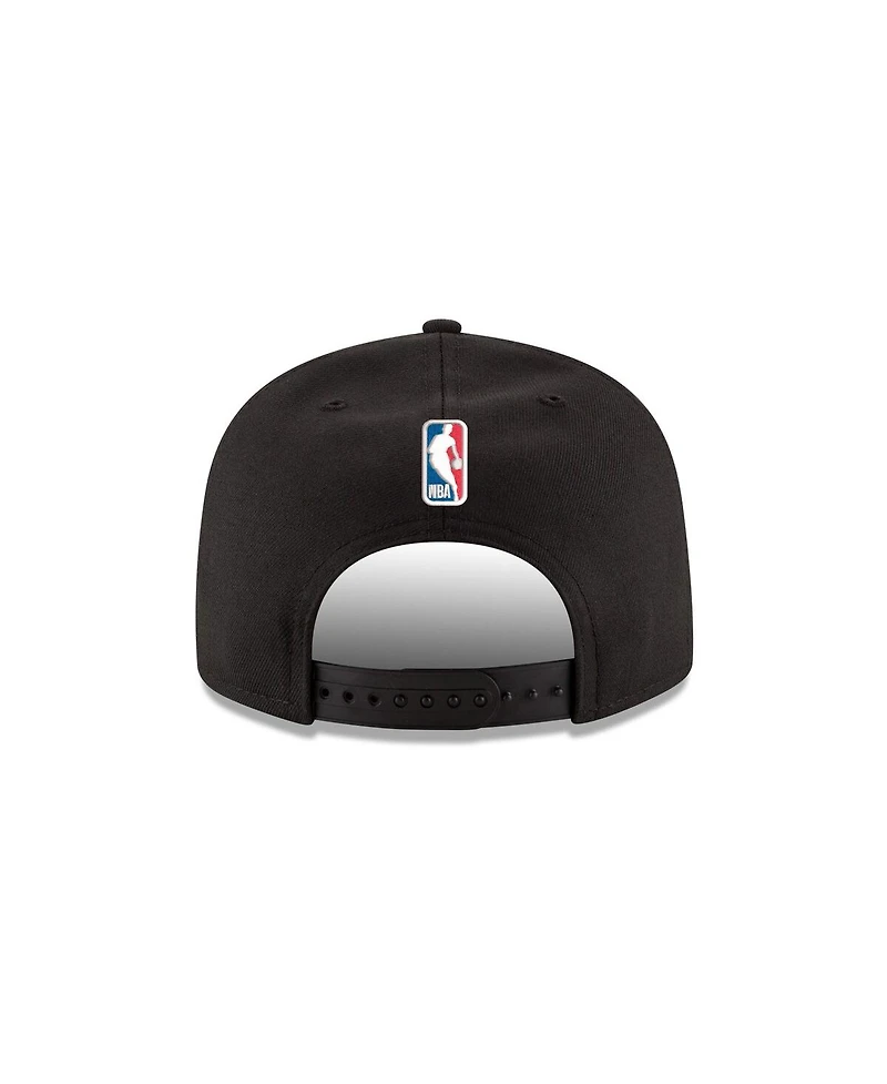 New Era Men's Black Oklahoma City Thunder Core Logo 9FIFTY Snapback Hat