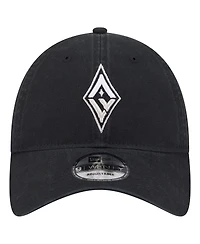 New Era Men's and Women's Black Las Vegas Aces Core Alt Logo 9TWENTY Adjustable Hat