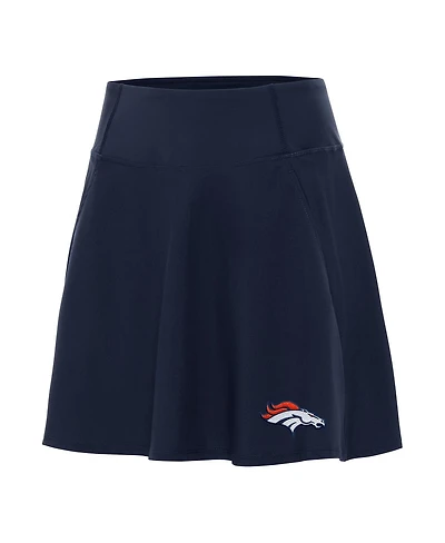 Antigua Women's Navy Denver Broncos Chip Skort