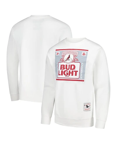 Mitchell & Ness Men's x Bud Light White Arizona Cardinals The Crest Pullover Sweatshirt
