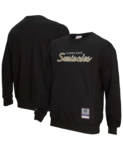 Mitchell & Ness Men's Black Florida State Seminoles Elite Script Pullover Sweatshirt