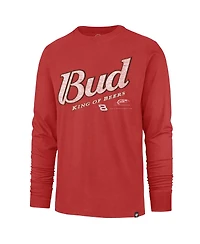 '47 Brand Men's Red Dale Earnhardt Jr. Budweiser Franklin Long Sleeve T-Shirt