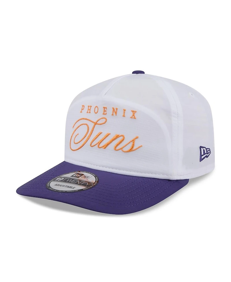 New Era Men's White/Purple Phoenix Suns 2025 Nba Draft On-Stage Nylon 19TWENTY Adjustable Hat