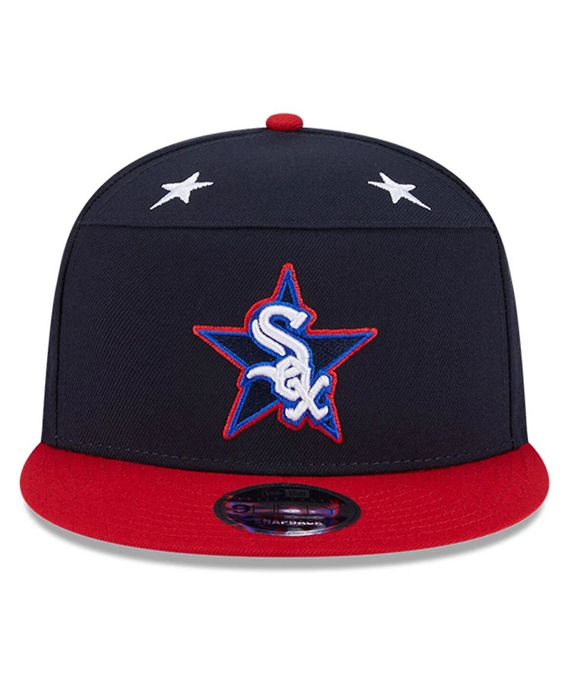 New Era Men's Navy/Red Chicago White Sox 2025 Mlb All-Star Game Workout Side Patch 9FIFTY Snapback Hat