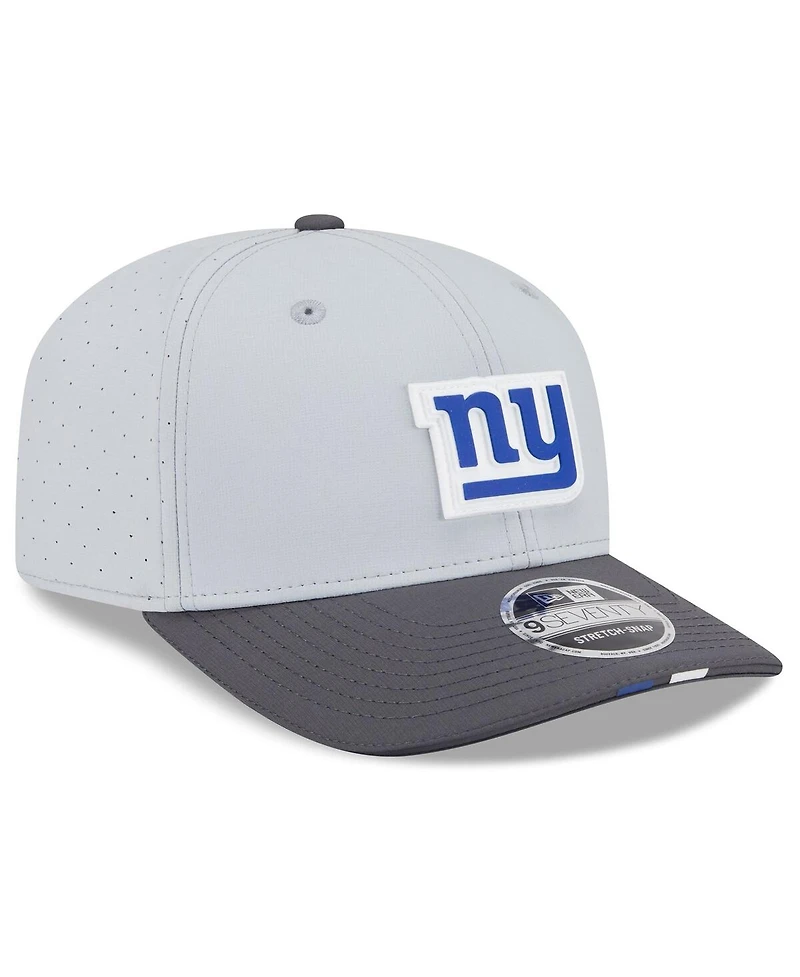 New Era Men's Gray/Graphite New York Giants 2025 Nfl Training Camp 9SEVENTY Adjustable Hat
