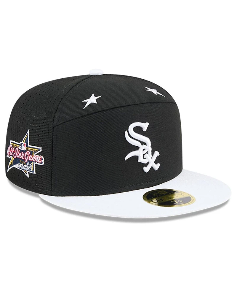 New Era Men's Black/White Chicago White Sox 2025 Mlb All-Star Game Side Patch 59FIFTY Fitted Hat