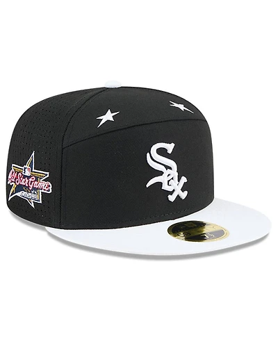 New Era Men's Black/White Chicago White Sox 2025 Mlb All-Star Game Side Patch 59FIFTY Fitted Hat