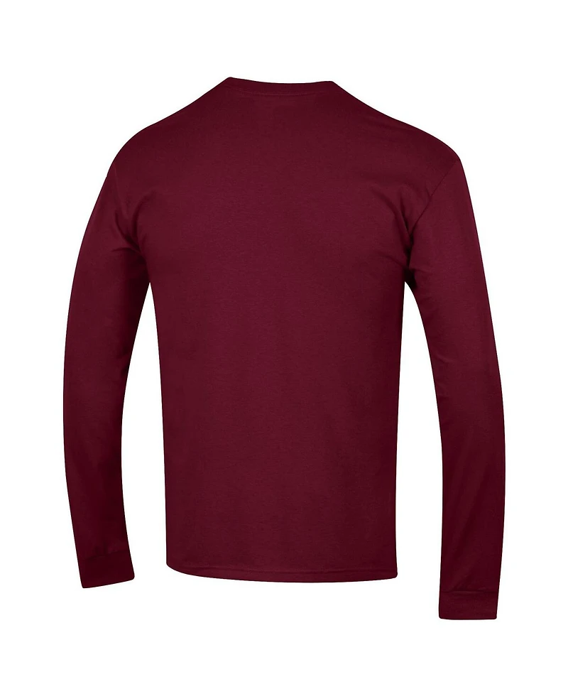 Champion Men's Maroon Virginia Tech Hokies Arch Over Logo Long Sleeve T-Shirt
